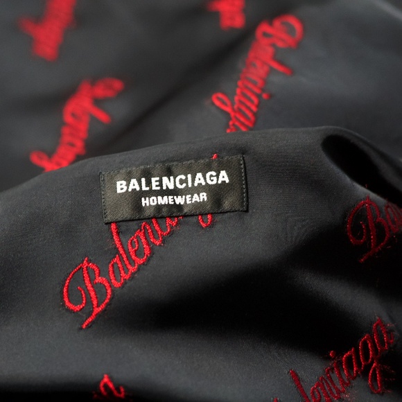 BALENCIAGA Pajama Short Sleeve Button-Up Shirt - Picture 9 of 16